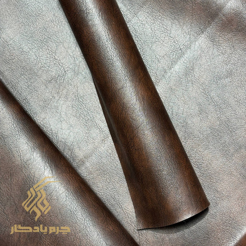 چرم مصنوعی قهوه ای تیره سایه روشن