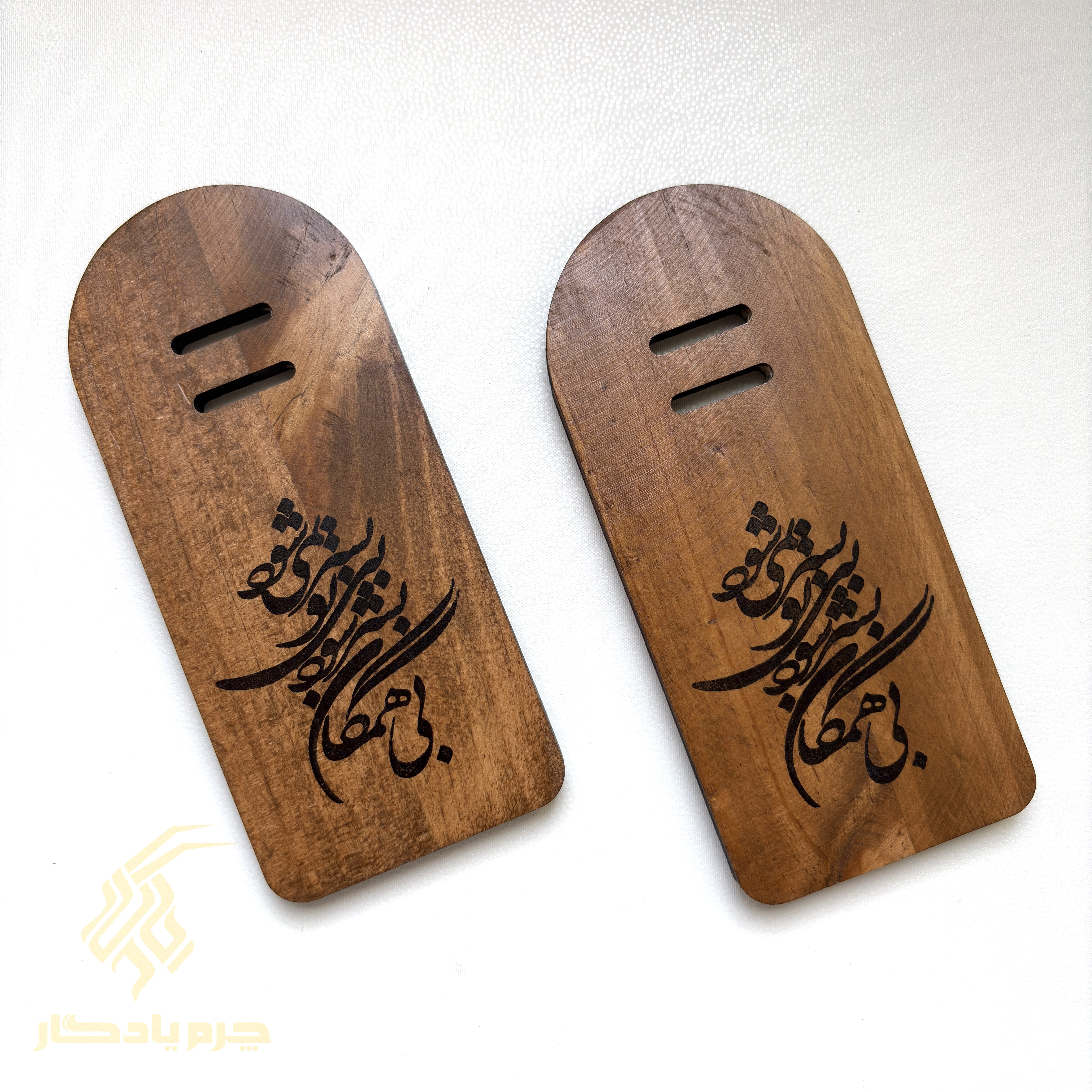 طبله چوبی طرحدار کیف  - فروشگاه چرم یادگار